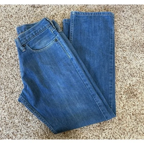 Levi's 514 Slim Straight Jeans Men 31x30 Medium Wash Cotton Zip Fly Pockets - Picture 16 of 16